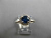 1.22CT DIAMOND & AAA SAPPHIRE 14KT WHITE GOLD ROUND TRIPLE HALO ENGAGEMENT RING