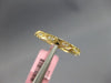 ESTATE .11CT DIAMOND 14K YELLOW GOLD CLASSIC ROUND FILIGREE TRIANGULAR LOVE RING