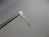 ESTATE .62CT DIAMOND 14KT WHITE GOLD 3D ROUND INSIDE OUT HOOP HANGING EARRINGS