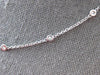 ESTATE .50CT DIAMOND BY THE YARD 14KT WHITE GOLD 3D CLASSIC FUN LOVE NECKLACE
