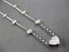 1.5CT DIAMOND 18KT WHITE GOLD HEART CIRCULAR BY THE YARD INVISIBLE LOVE NECKLACE