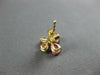 1.77CT DIAMOND & AAA RUBY 14KT YELLOW GOLD PEAR SHAPE FLOWER FUN STUD EARRINGS