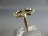 ANTIQUE LARGE .30CT OLD MINE DIAMOND 14KT WHITE GOLD 3D ANNIVERSARY RING #27753