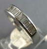1.35CT DIAMOND 14K WHITE GOLD 3D ROUND & BAGUETTE SEMI ETERNITY ANNIVERSARY RING