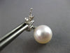 .58CT DIAMOND & AAA RUBY & SOUTH SEA PEARL 14KT WHITE GOLD 3D HANGING EARRINGS