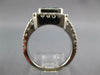 2.42CT DIAMOND & AAA EMERALD 14KT WHITE GOLD 3D BEZEL FILIGREE ENGAGEMENT RING