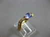 1.0CT DIAMOND & AAA TANZANITE 18K YELLOW GOLD OVAL & EMERALD CUT FUN RING #28032