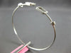 WIDE .59CT DIAMOND 18K WHITE GOLD 3D ROUND & BAGUETTE INVISIBLE BANGLE BRACELET