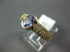 ESTATE 1.75CT DIAMOND & AAA TANZANITE 14K YELLOW GOLD OVAL BEZEL ENGAGEMENT RING