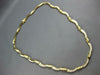 ESTATE .40CT DIAMOND 14K 2 TONE GOLD 3D MULTI WAVE SEMI ETERNITY LOVE NECKLACE