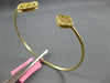 WIDE .93CT INTENSE FANCY YELLOW DIAMOND 18K YELLOW GOLD FILIGREE BANGLE BRACELET