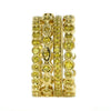 LARGE 1.30CT FANCY YELLOW DIAMOND 18KT YELLOW GOLD 3D STACKABLE ANNIVERSARY RING