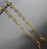 .24CT DIAMOND 14KT YELLOW GOLD ROUND DOUBLE BAR CHANDELIER FUN HANGING EARRINGS