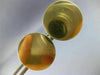 ESTATE LARGE 14KT YELLOW GOLD 3D CLASSIC ROUND ENGRAVABLE CUFF LINKS