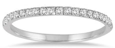 .20CT DIAMOND 14K WHITE GOLD 3D ROUND 2MM SEMI ETERNITY WEDDING ANNIVERSARY RING