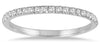 .20CT DIAMOND 14K WHITE GOLD 3D ROUND 2MM SEMI ETERNITY WEDDING ANNIVERSARY RING