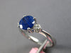 1.54CT DIAMOND & AAA SAPPHIRE 18KT WHITE GOLD 3D ROUND 3 STONE ENGAGEMENT RING