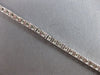 ESTATE .75CT DIAMOND 14KT WHITE GOLD 3D OPEN HEART LOVE KNOT TENNIS BRACELET