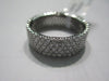 LARGE 2.73CT DIAMOND 18KT WHITE GOLD MULTI ROW ETERNITY WEDDING ANNIVERSARY RING