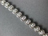 ESTATE 1.0CT DIAMOND 14K WHITE GOLD 3D ROUND BEZEL PRONG CLASSIC TENNIS BRACELET