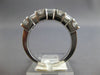 .54CT DIAMOND 14KT WHITE GOLD ROUND & BAGUETTE CHANNEL WEDDING ANNIVERSARY RING
