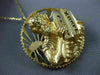 ANTIQUE 14KT YELLOW GOLD HANDCRAFTED MOSES TEN COMMANDMENTS PIN / PENDANT #3665