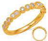 .22CT DIAMOND 14KT YELLOW GOLD CLASSIC ROUND FILIGREE MILGRAIN HEXAGON FUN RING