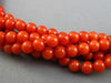 ESTATE LARGE AAA NATURAL CORAL 14KT YELLOW GOLD MULTI STRAND BEAD NECKLACE 25638