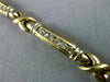 ESTATE LARGE 1.36CT DIAMOND 14KT YELLOW GOLD 3D CLASSIC X LOVE TENNIS BRACELET