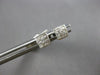 ESTATE .25CT DIAMOND 14KT WHITE GOLD 3D PRINCESS INVISIBLE SQUARE STUD EARRINGS
