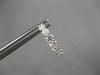 1.94CT DIAMOND 18KT WHITE GOLD ROUND 3D INSIDE OUT HUGGIE HOOP HANGING EARRINGS