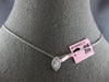 .22CT DIAMOND 14KT WHITE GOLD ROUND & MARQUISE HALO SOLITAIRE FLOATING PENDANT