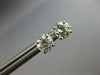 1.06CT DIAMOND 14KT WHITE GOLD 4 PRONG SOLITAIRE SCREWBACK STUD EARRINGS #27605