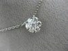 ESTATE .96CT DIAMOND 14K WHITE GOLD 3D FLOWER BY THE YARD NECKLACE F/G VVS 25651