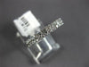 .51CT DIAMOND 14K WHITE GOLD ROUND & BAGUETTE 2 ROW GEOMETRICAL ANNIVERSARY RING