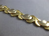ESTATE WIDE 14KT WHITE & YELLOW GOLD 3D MATTE & SHINY MULTI LEAF FUN BRACELET