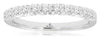 .50CT DIAMOND 14KT WHITE GOLD 3D ROUND SEMI ETERNITY WEDDING ANNIVERSARY RING