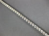 ESTATE 4.0CT DIAMOND 14KT WHITE GOLD 3D ROUND CLASSIC FOUR PRONG TENNIS BRACELET