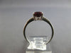 1.43CT DIAMOND & AAA GARNET 14KT WHITE GOLD 3D OVAL & ROUND FRIENDSHIP LOVE RING
