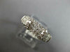 .85CT DIAMOND 14KT WHITE GOLD ROUND & PRINCESS 3 ROW INVISIBLE ANNIVERSARY RING