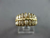 ESTATE WIDE .85CT DIAMOND 14KT YELLOW GOLD 3D MARQUISE PYRAMID ANNIVERSARY RING