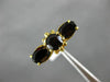 ANTIQUE WIDE 2.60CT AAA GARNET 18KT YELLOW GOLD THREE STONE FILIGREE RING #22641