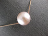 ESTATE LARGE AAA PINK SOUTH SEA PEARL 18K ROSE GOLD 3D CLASSIC FLOATING NECKLACE