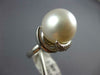 ESTATE .40CT DIAMOND & AAA SOUTH SEA PEARL 14KT WHITE GOLD LOVE KNOT RING #2670