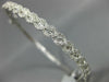 1.43CT DIAMOND 18K WHITE GOLD INFINITY ETOILE SEMI ETERNITY LOVE BANGLE BRACELET