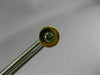 ESTATE .38CT BLUE DIAMOND 18KT YELLOW GOLD 3D CLASSIC ROUND BEZEL STUD EARRINGS