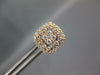 .67CT DIAMOND 18KT ROSE GOLD CLUSTER SQUARE INTERCHANGEABLE STUD JACKET EARRINGS