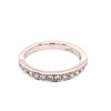 .33CT DIAMOND 18KT WHITE GOLD ROUND CHANNEL PRONG SEMI ETERNITY ANNIVERSARY RING