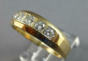 ESTATE 1.0CT DIAMOND 14KT YELLOW GOLD 3D 5 STONE ROUND WEDDING ANNIVERSARY RING