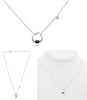 .45CT DIAMOND & AAA SAPPHIRE 14KT WHITE GOLD OVAL & ROUND BY THE YARD NECKLACE